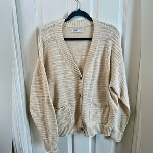 NWOT Sonoma Beige Knit Cardigan